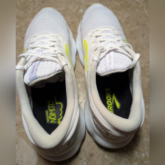 Brooks Glycerin 20 Low White Nightlife #1103821 Running Shoes Men Size 10 No Box - Picture 5 of 12